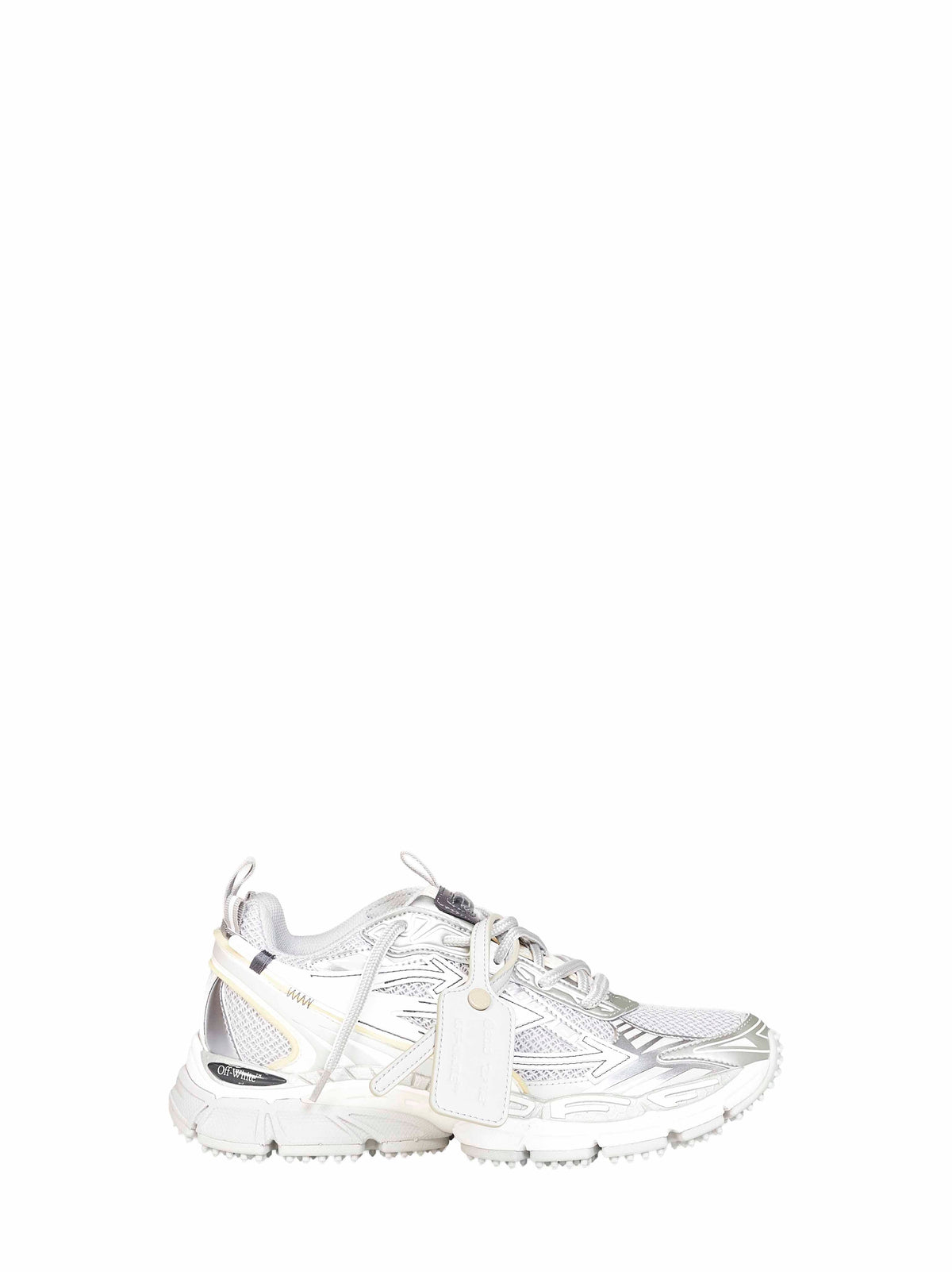 Off White Women Grey And Silver Be Right Back Sneakers