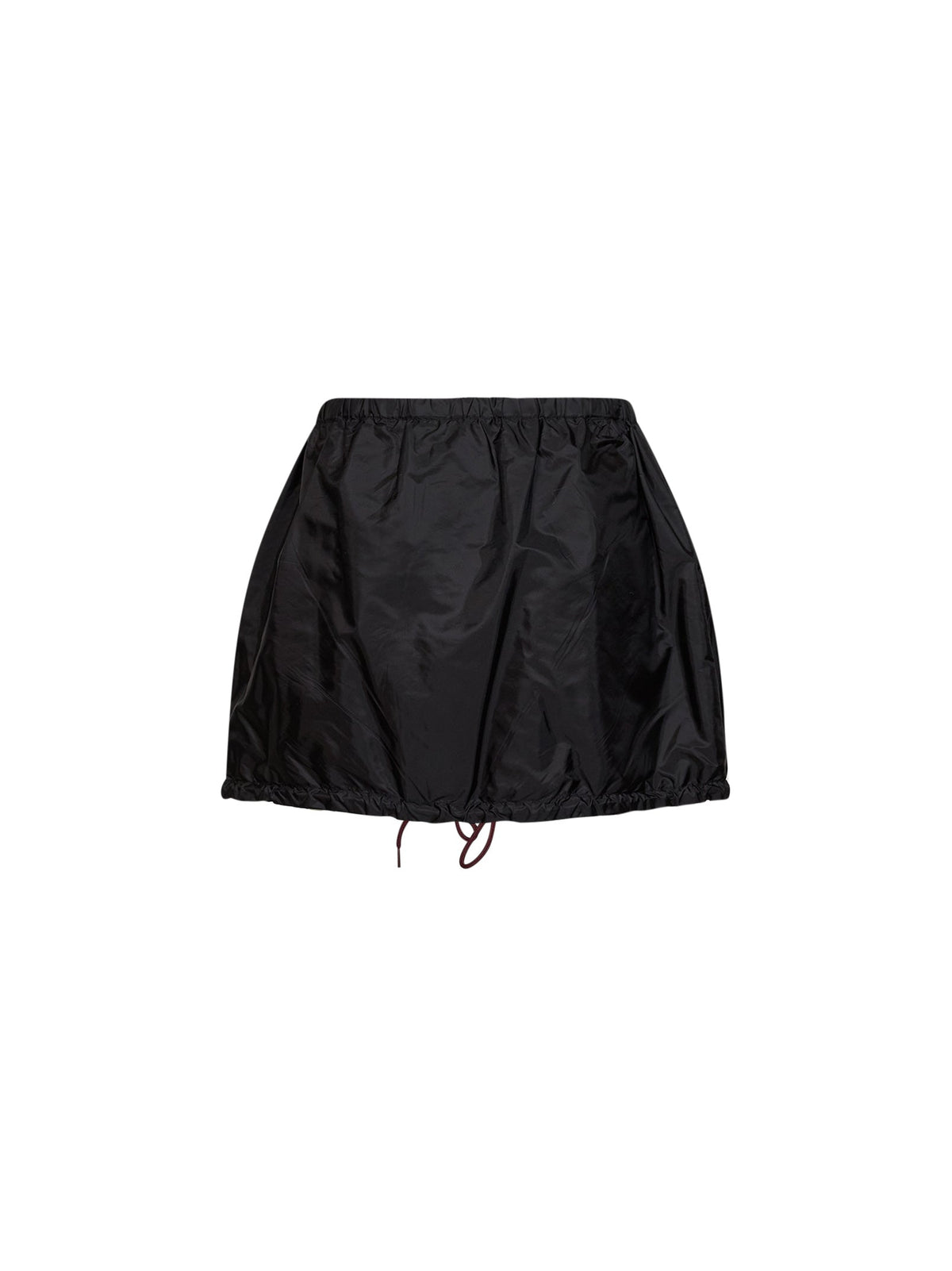 Prada Abbigliamento Women Black Re-Nylon Zip-Up Mini Skirt