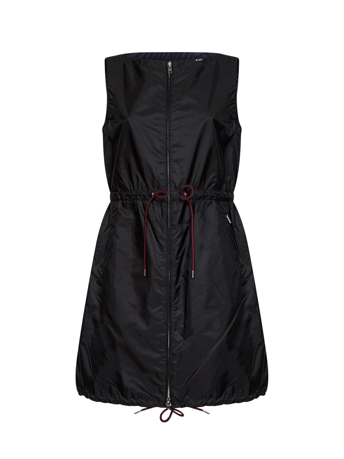 Prada Abbigliamento Women Black Lightweight Re-Nylon Short Dress