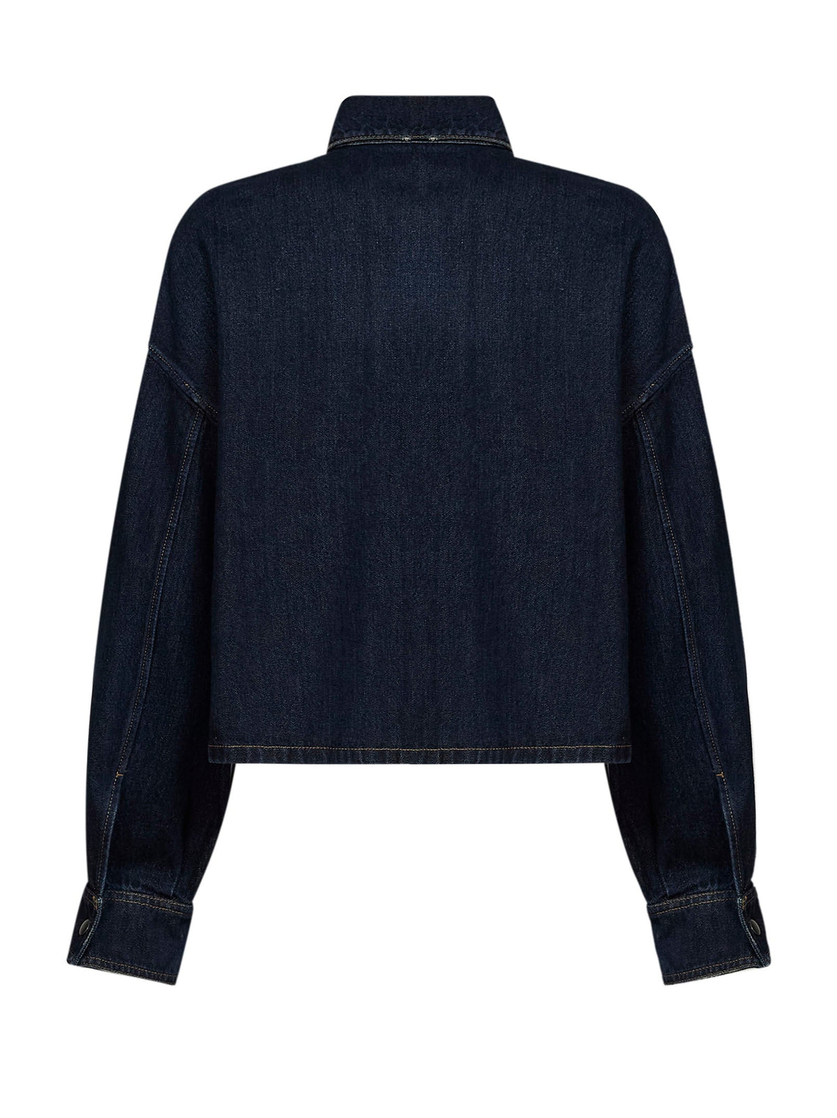 Prada Abbigliamento Women Blue Cotton Denim Shirt