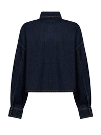 Prada Abbigliamento Women Blue Cotton Denim Shirt
