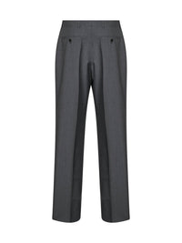 Prada Abbigliamento Women Slate Light Mohair Straight-Leg Trousers