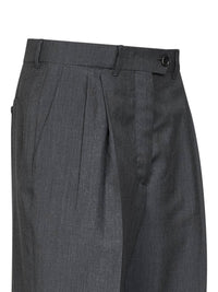 Prada Abbigliamento Women Slate Light Mohair Straight-Leg Trousers