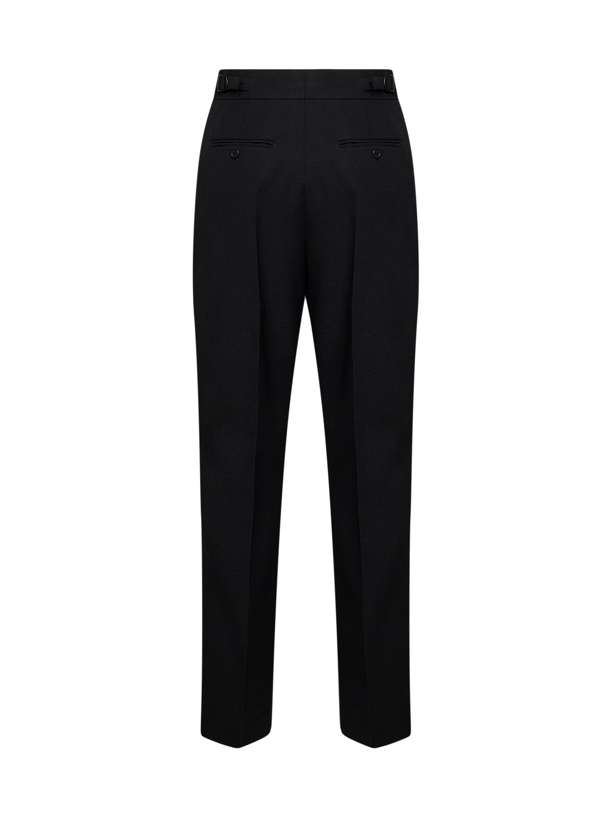 Prada Abbigliamento Women Black Compact Gabardine Straight-Leg Trousers