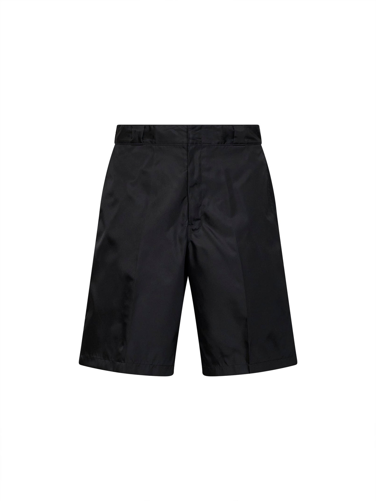 Prada Abbigliamento Men Black Re-Nylon Bermuda Shorts