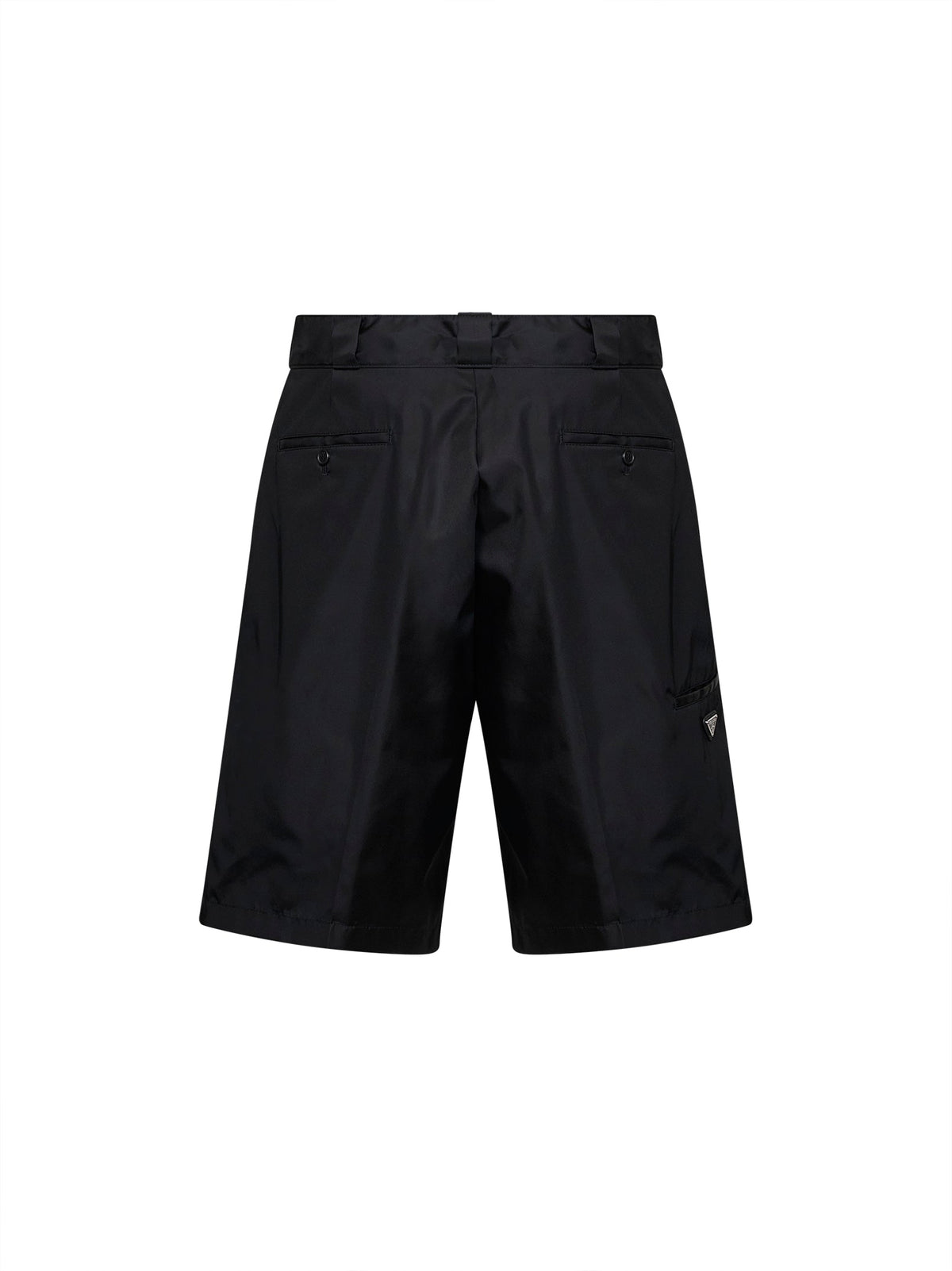 Prada Abbigliamento Men Black Re-Nylon Bermuda Shorts