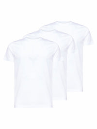Prada Abbigliamento Men White Cotton Jersey 3-Pack T-Shirt