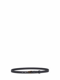 Prada Accessori Pelletteria Women Black Saffiano Leather Belt