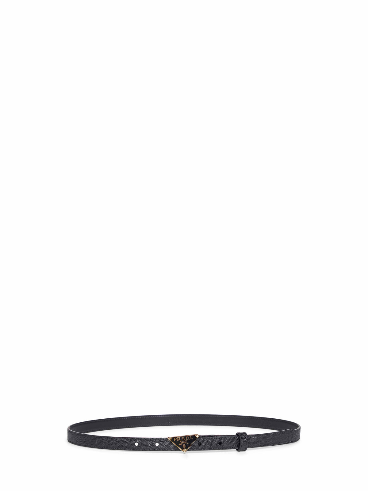 Prada Accessori Pelletteria Women Black Saffiano Leather Belt
