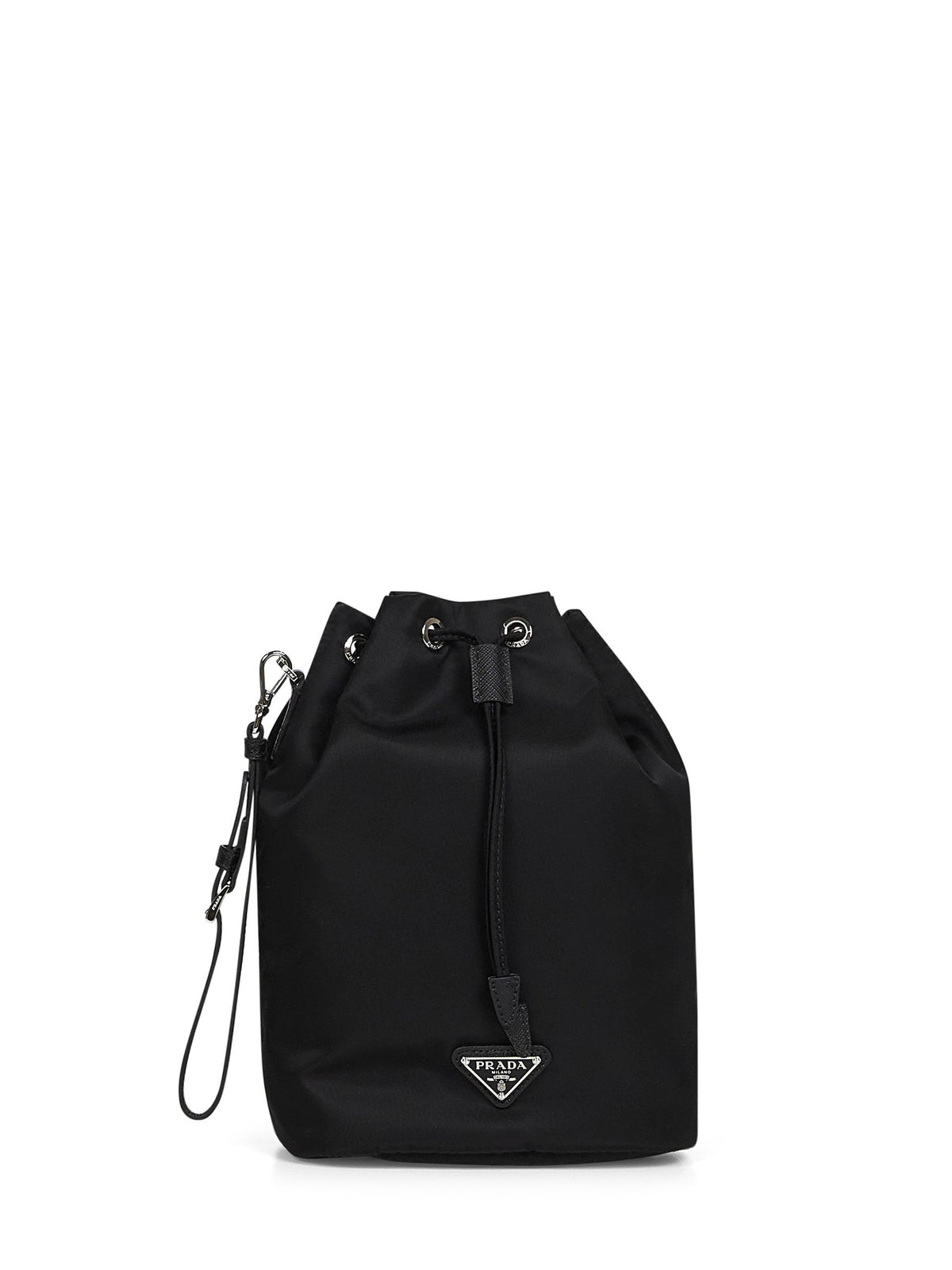 Prada Accessori Pelletteria Women Black Bucket Pouch Bag