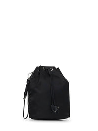 Prada Accessori Pelletteria Women Black Bucket Pouch Bag