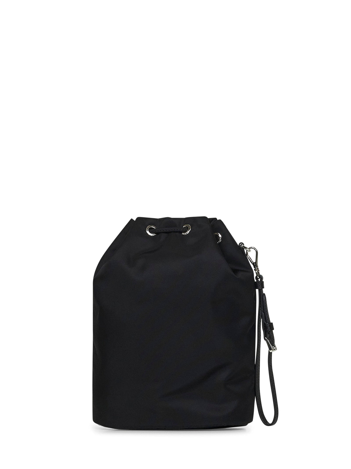 Prada Accessori Pelletteria Women Black Bucket Pouch Bag