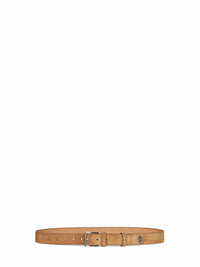 Prada Accessori Pelletteria Men Sesame Suede Belt