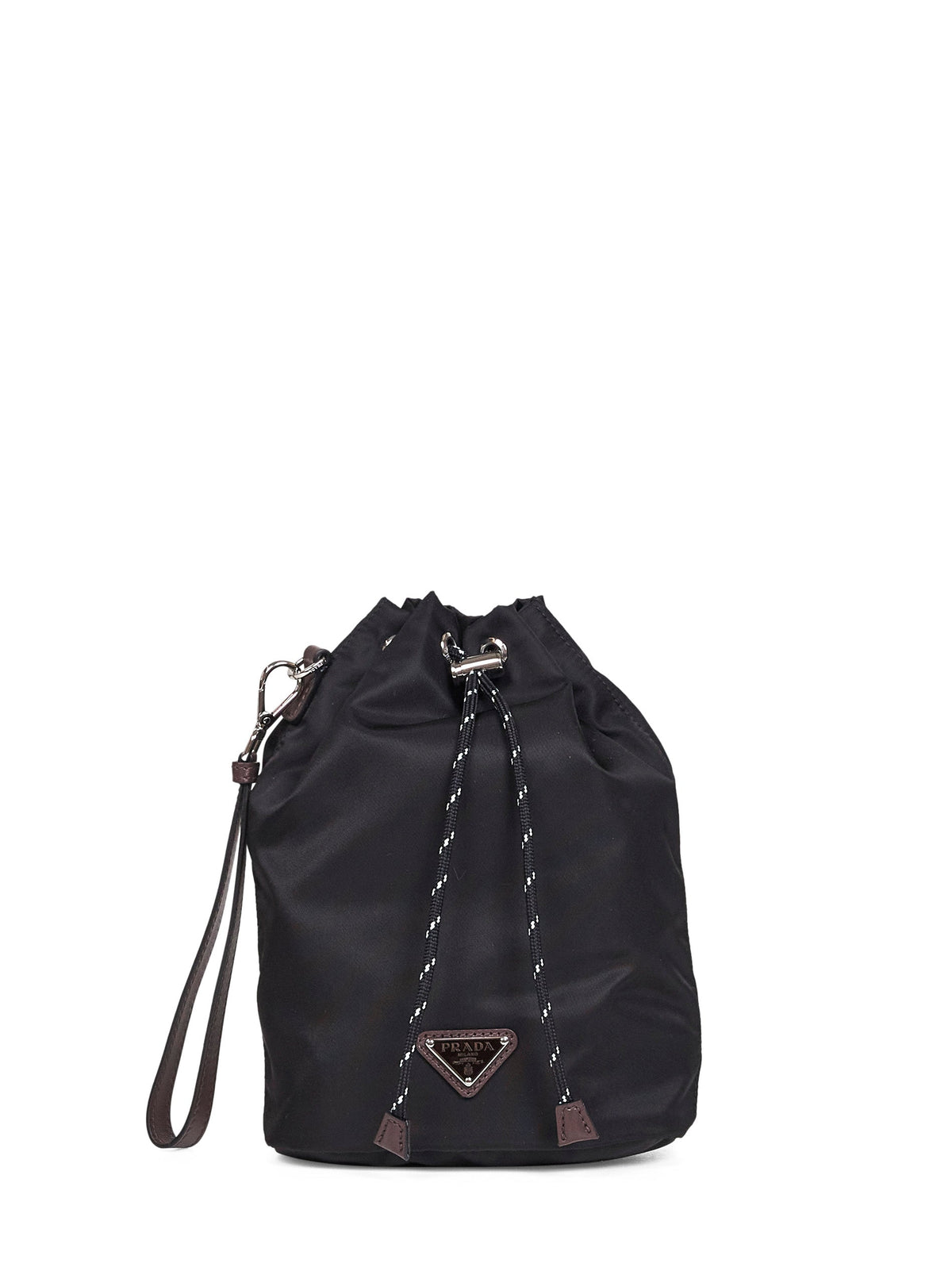 Prada Accessori Pelletteria Men Black Prada Speedrock Pouch Bag