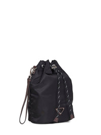 Prada Accessori Pelletteria Men Black Prada Speedrock Pouch Bag