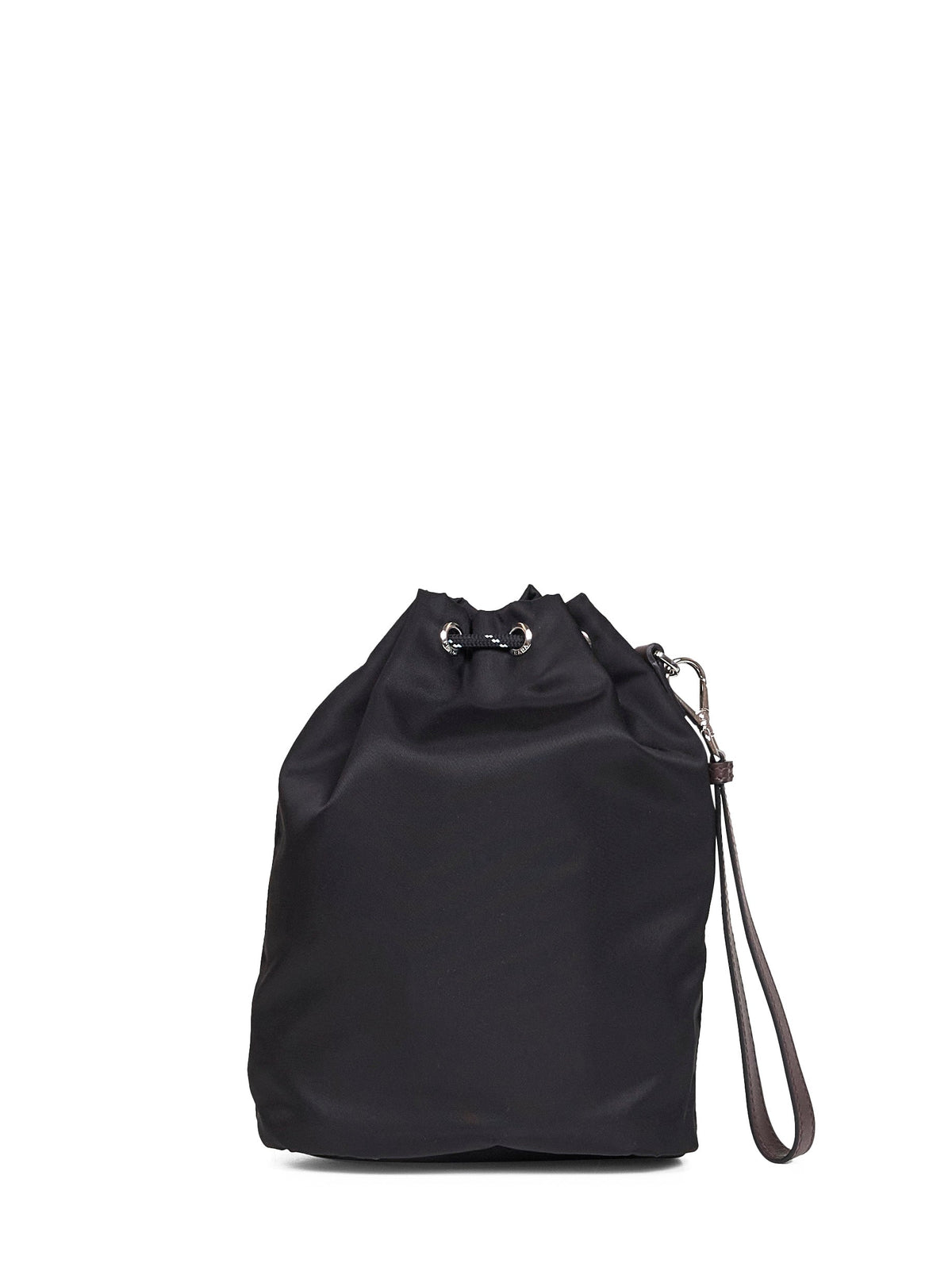 Prada Accessori Pelletteria Men Black Prada Speedrock Pouch Bag