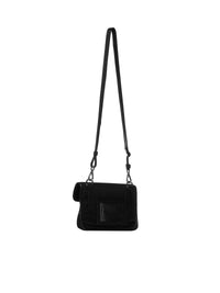 Prada Accessori Pelletteria Men Phone Holder In Black Re-Nylon And Saffiano Leather