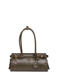 Prada Borse Women Forest Green Prada Bonnie Medium Handbag