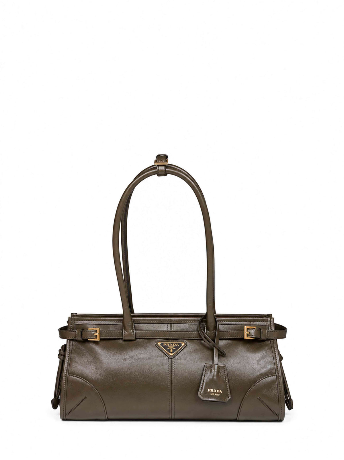 Prada Borse Women Forest Green Prada Bonnie Medium Handbag