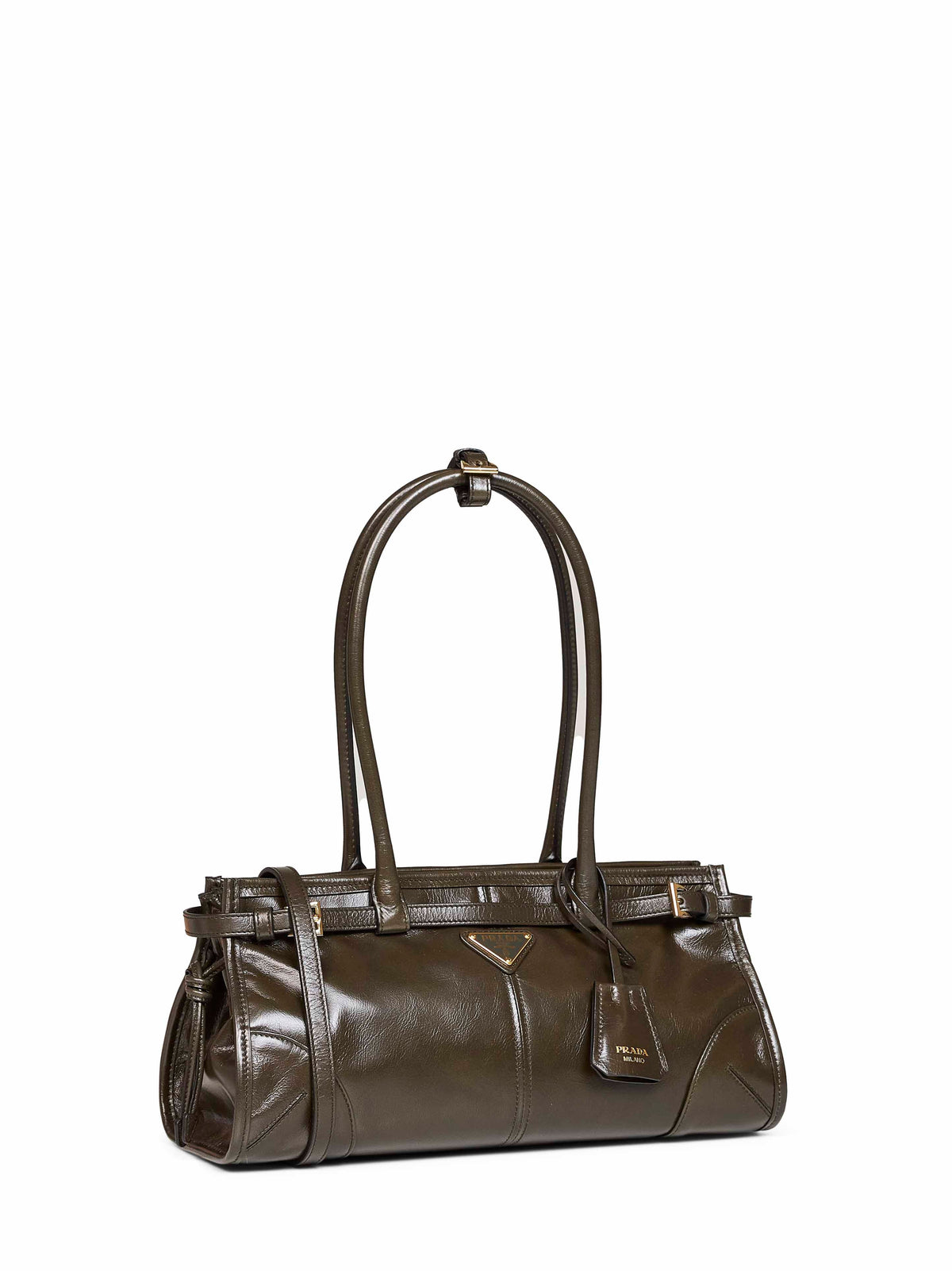 Prada Borse Women Forest Green Prada Bonnie Medium Handbag