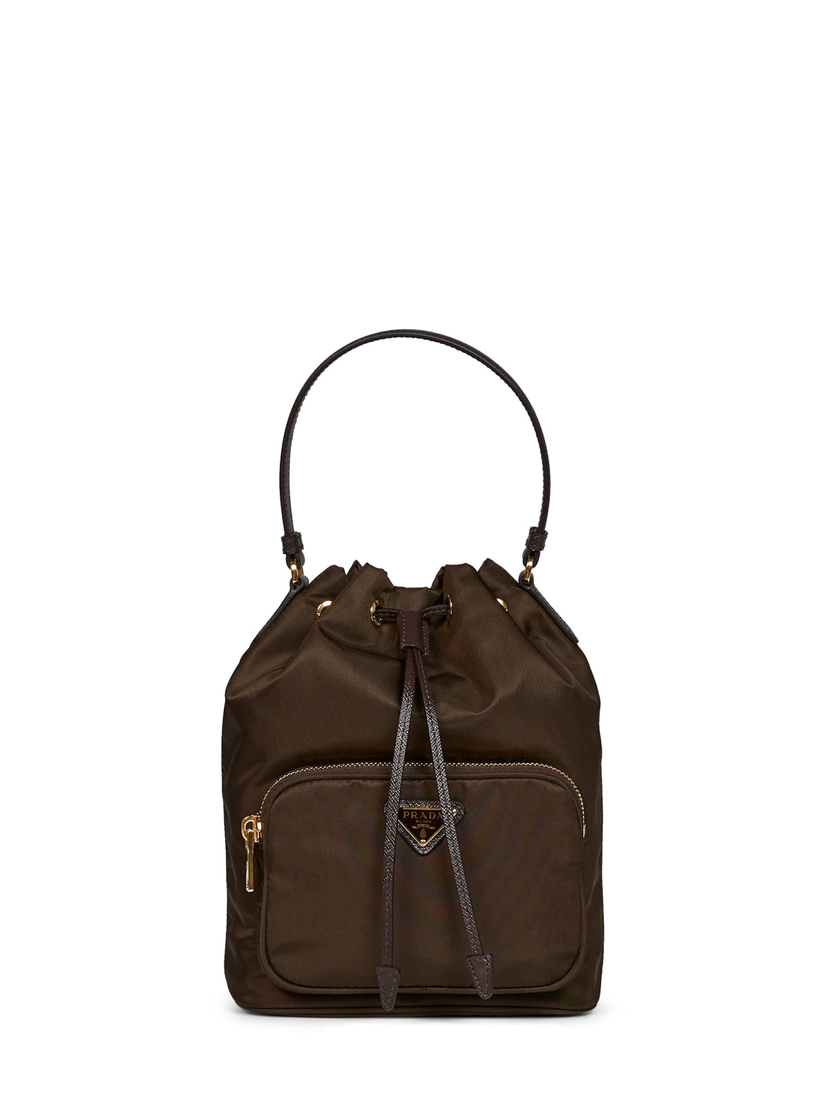 Prada Borse Women Burnt Prada Duet Bucket Bag
