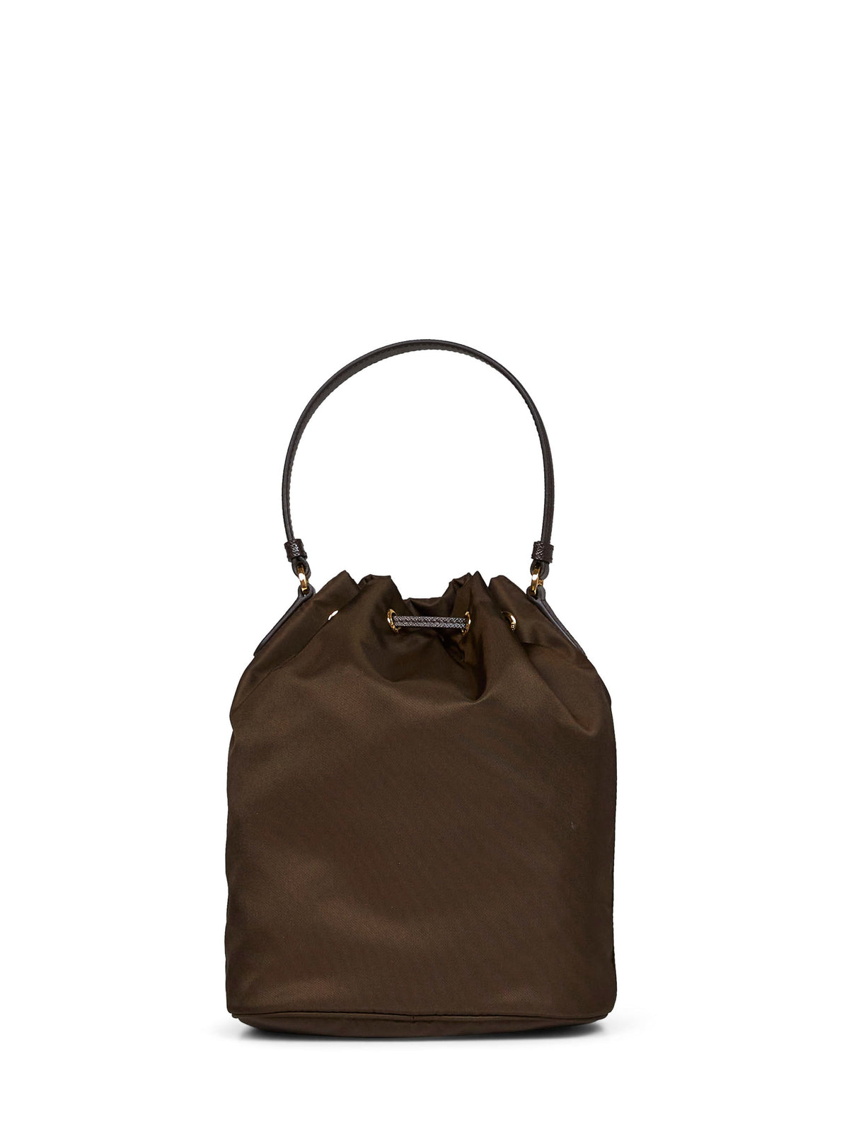 Prada Borse Women Burnt Prada Duet Bucket Bag