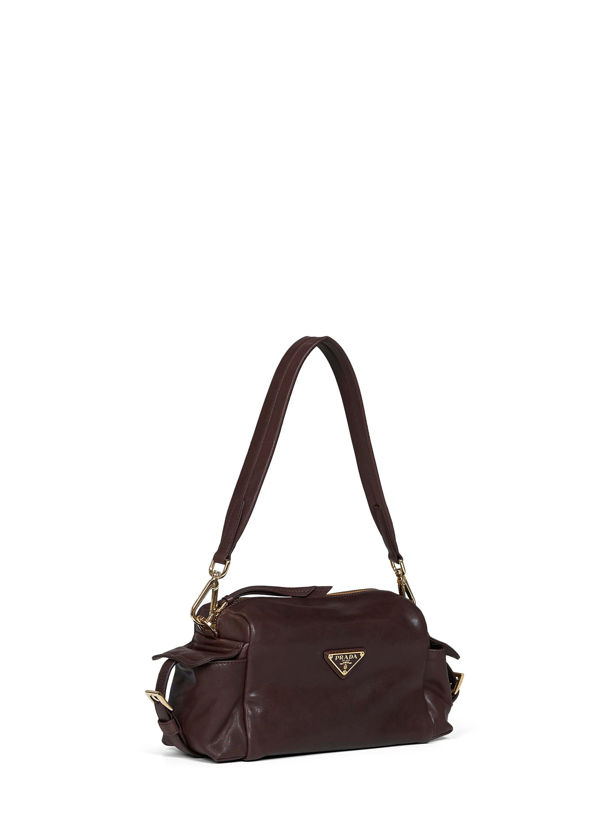 Prada Borse Women Burnt Prada Explore Shoulder Bag