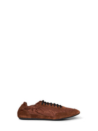 Prada Calzature Men Rosewood Brown Collapse Sneakers