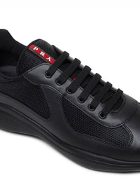Prada Calzature Men Black Prada America's Cup Sneakers