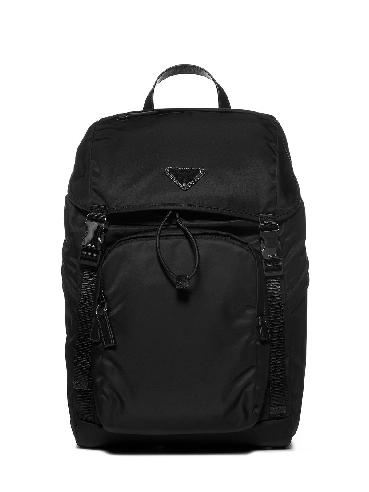 Prada Viaggio Men Backpack In Re-Nylon And Saffiano Leather