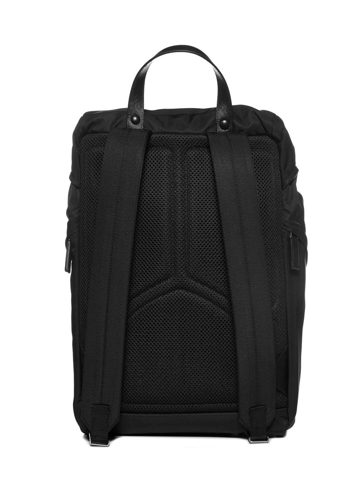 Prada Viaggio Men Backpack In Re-Nylon And Saffiano Leather