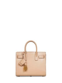 Saint Laurent Women Clear Beige Sac De Jour Nano Handbag