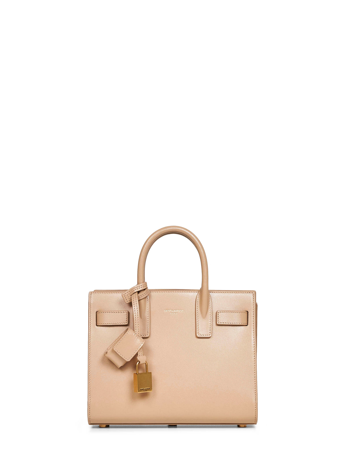 Saint Laurent Women Clear Beige Sac De Jour Nano Handbag
