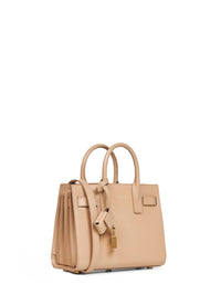 Saint Laurent Women Clear Beige Sac De Jour Nano Handbag