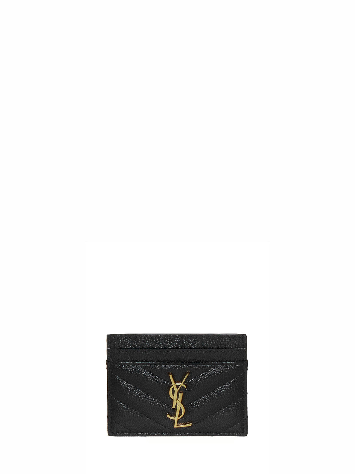 Saint Laurent Women "Cassandre Matelassé" Mini Cardholder