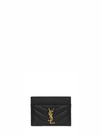 Saint Laurent Women "Cassandre Matelassé" Mini Cardholder