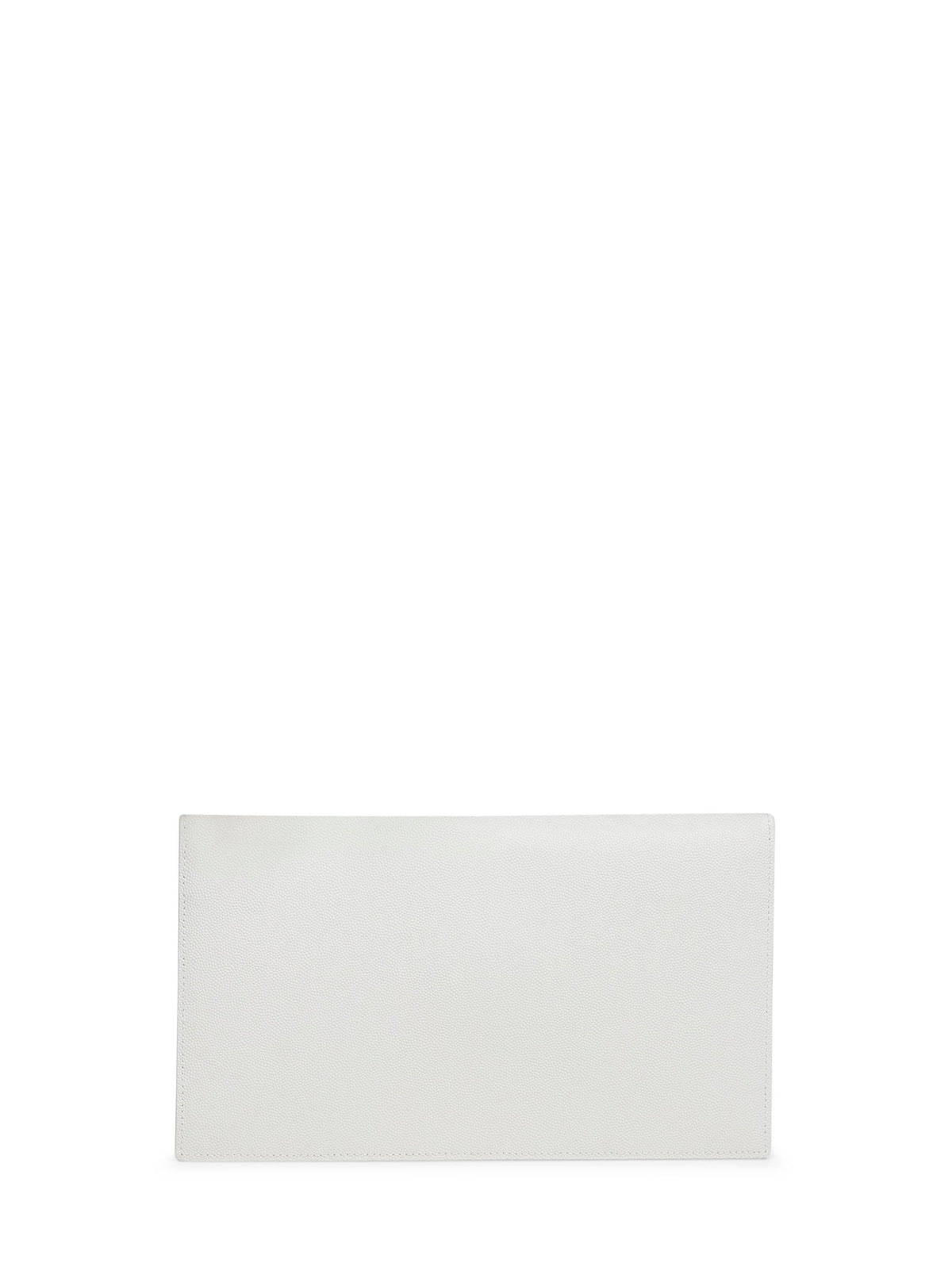 Saint Laurent Women Cream Soft Uptown Clutch Bag