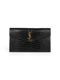 Saint Laurent Women Black Uptown Clutch Bag