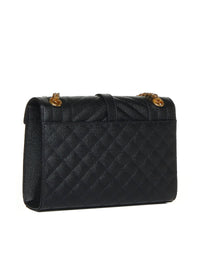 Saint Laurent Women Envelope Quilted Leather Medium Bag