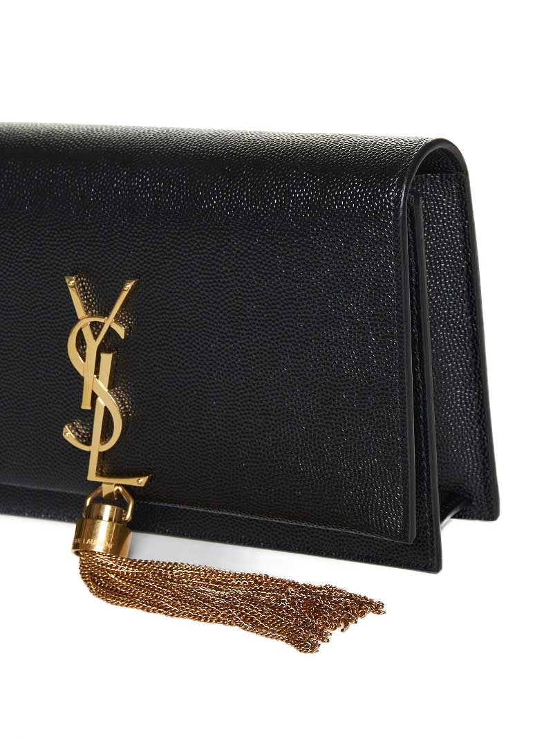 Saint Laurent Women Kate Leather Wallet On Chain Bag