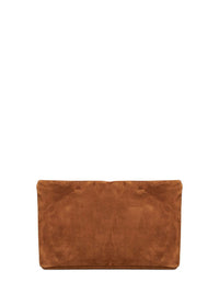 Saint Laurent Women Caramel Cognac Large Cassandre Envelope Clutch
