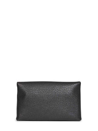 Saint Laurent Women Black Cassandre Large Lambskin Envelope Clutch<Br/>