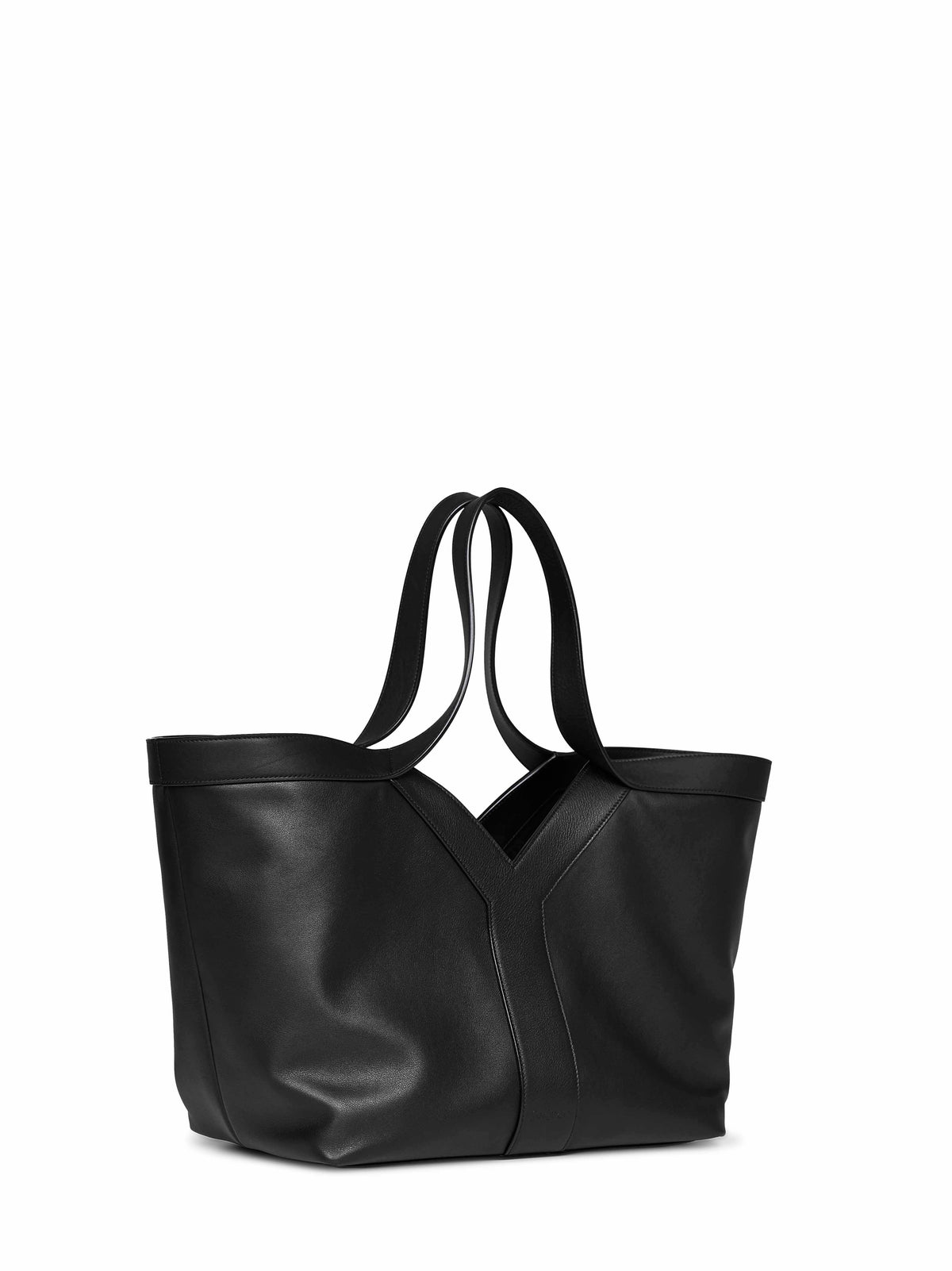 Saint Laurent Women Black Small Y Tote Bag