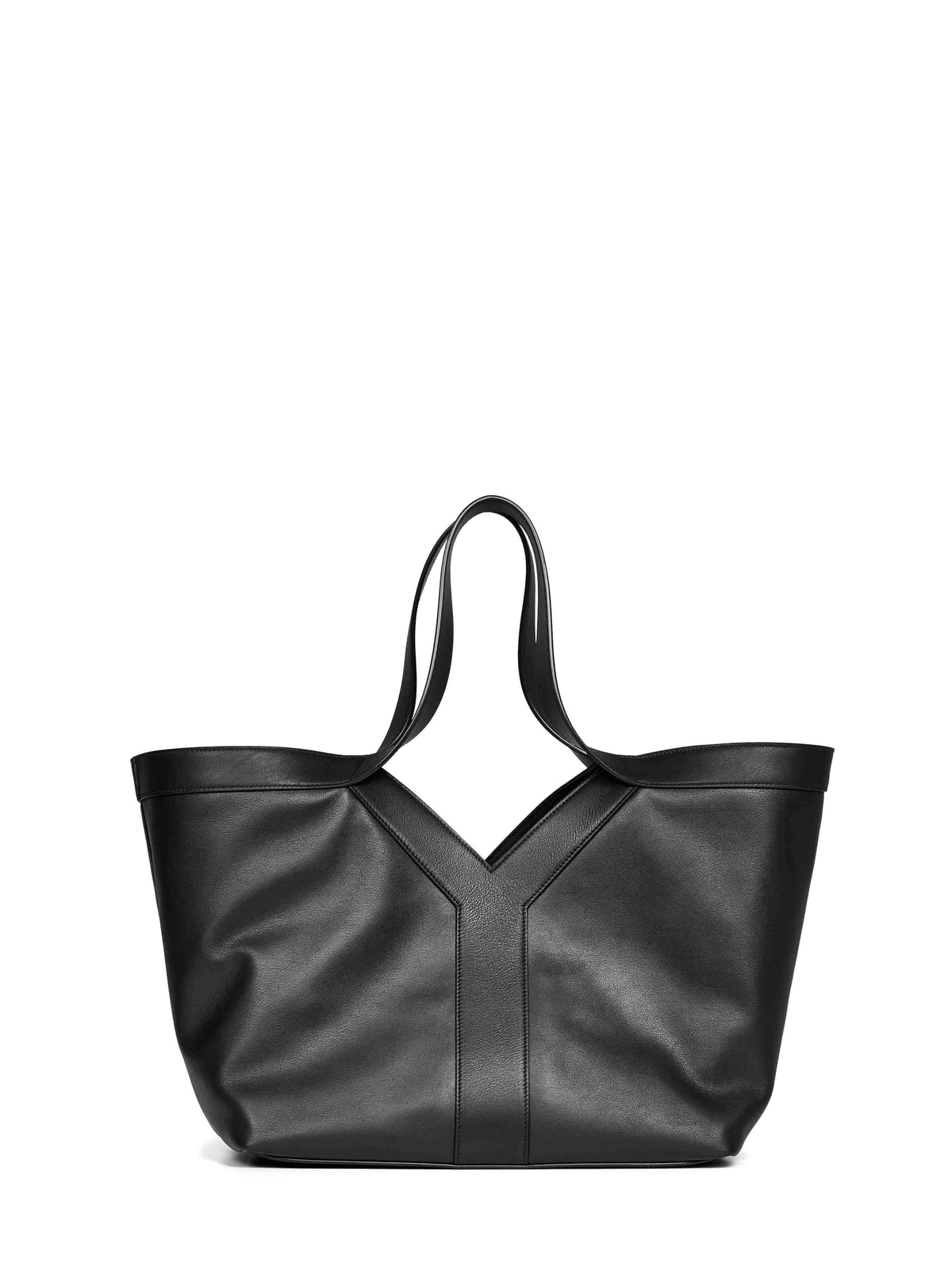 Saint Laurent Women Black Small Y Tote Bag