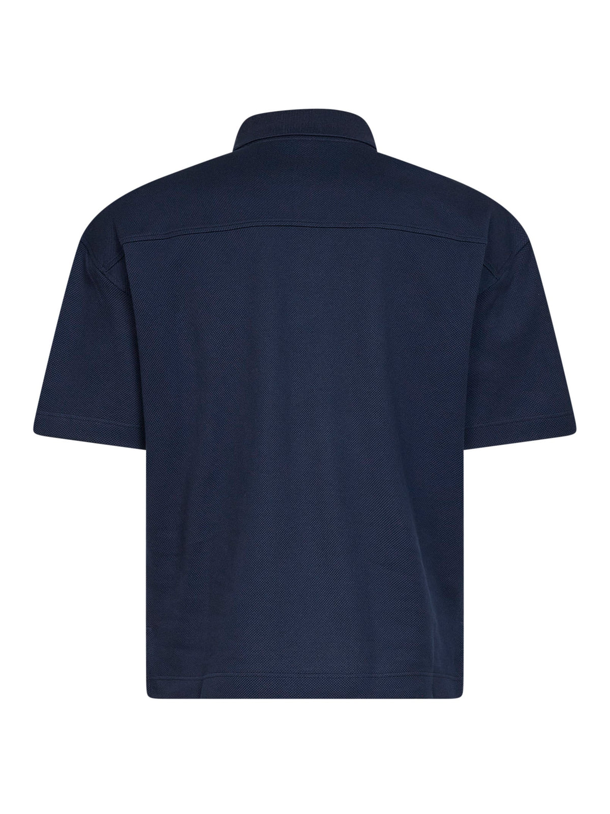 Saint Laurent Men Blue Cotton Piqué Cassandre Polo Shirt