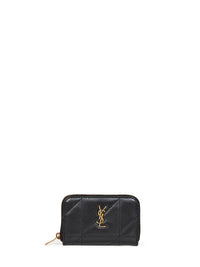 Saint Laurent Women Black Nappa Leather Jamie Coin Purse