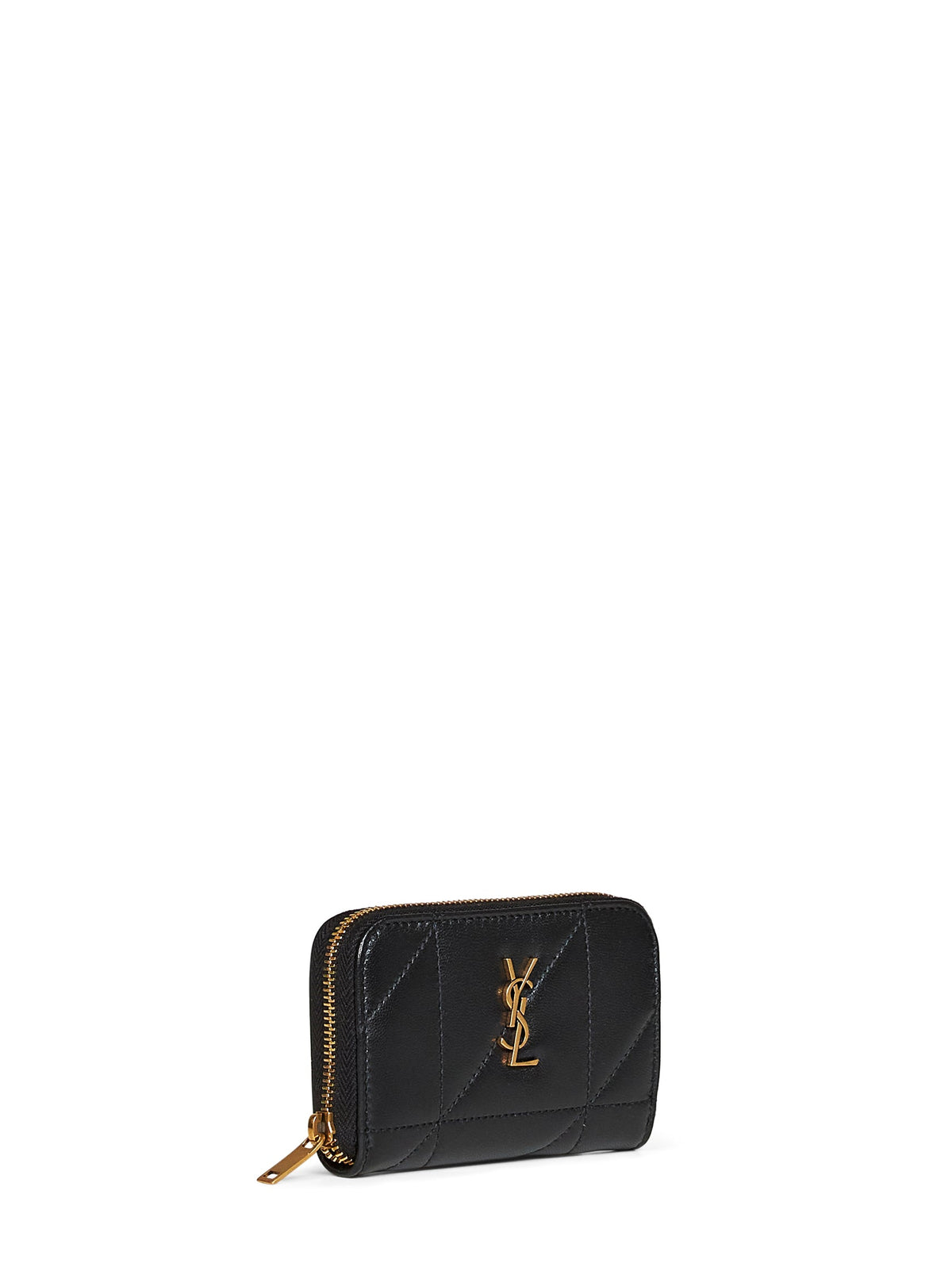 Saint Laurent Women Black Nappa Leather Jamie Coin Purse