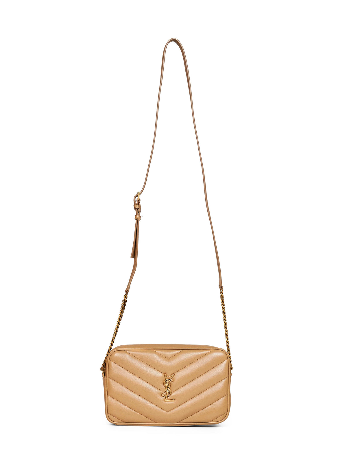 Saint Laurent Women Natural Tan Loulou Camera Bag