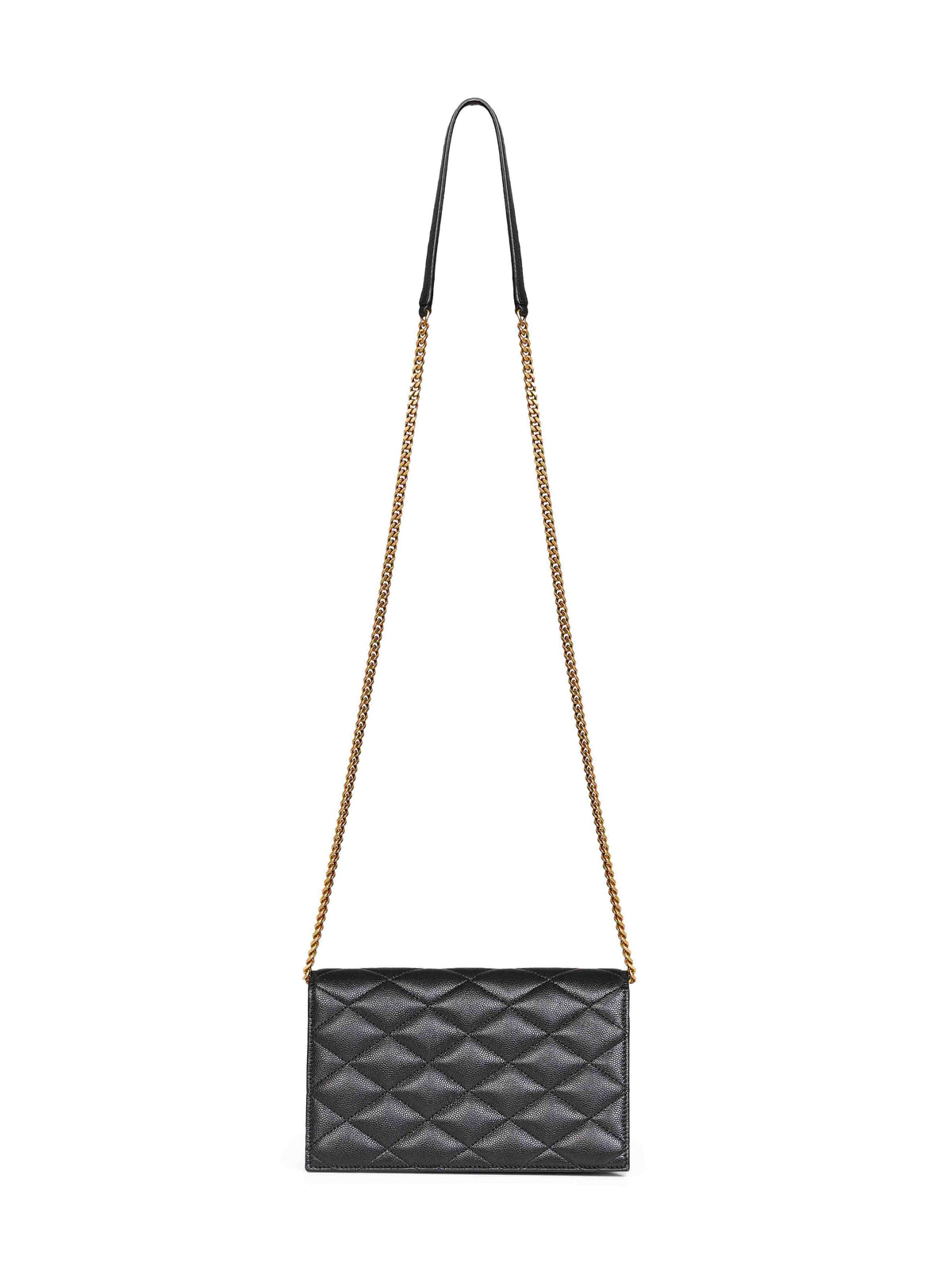 Saint Laurent Women Black Chain Strap Leather Paris Shoulder Bag <Br/>