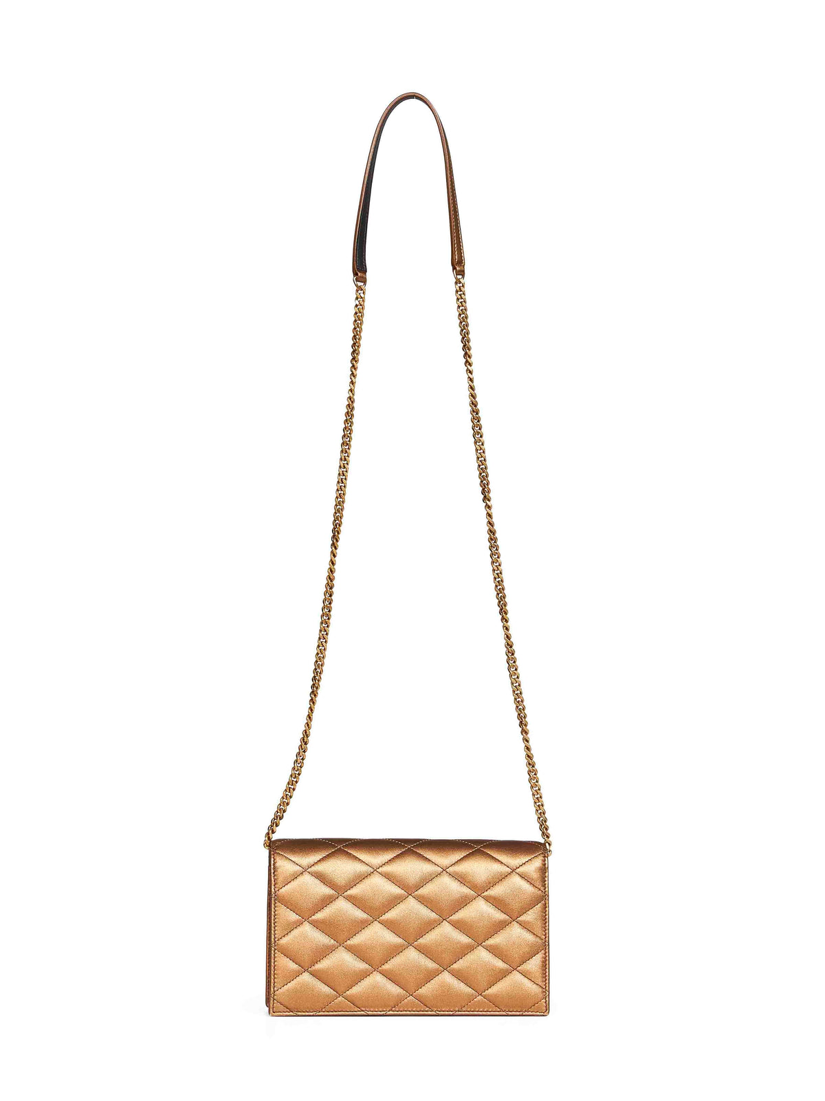 Saint Laurent Women Brown Chain Strap Leather Paris Shoulder Bag <Br/>